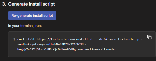 tailscale script